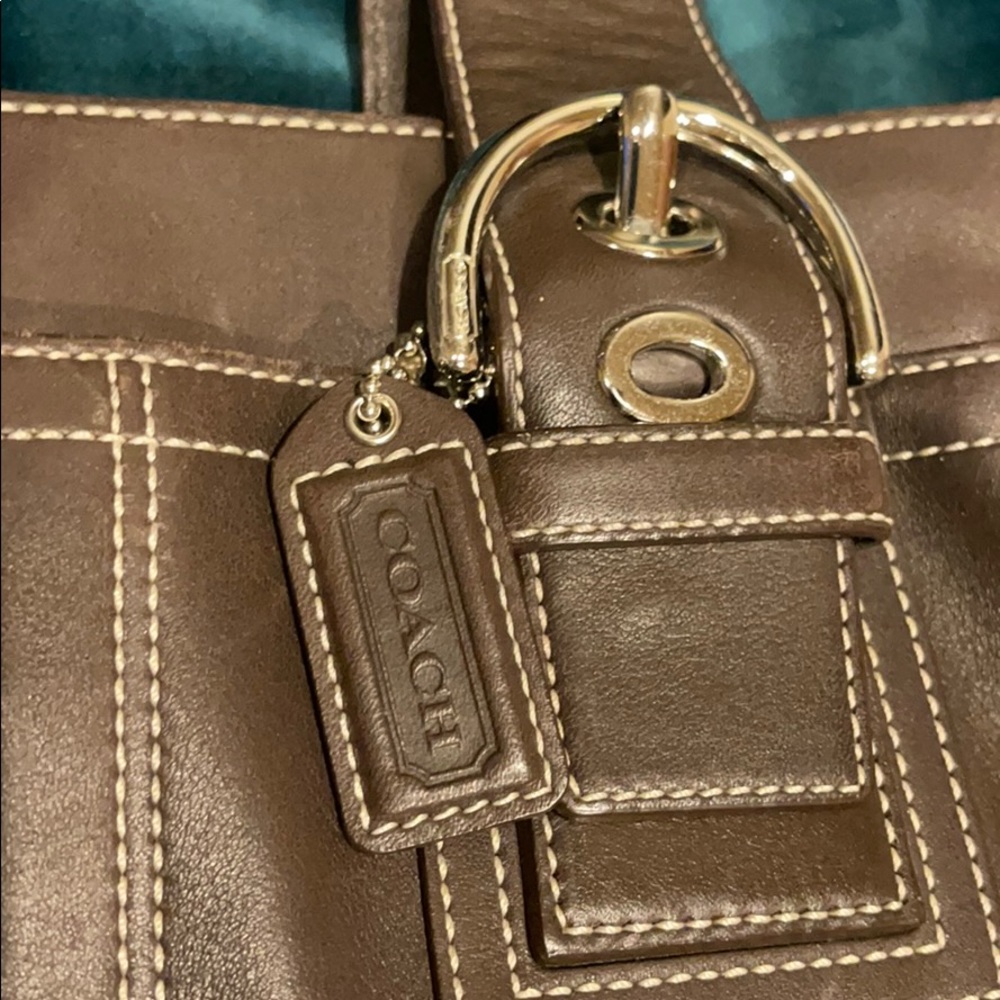 Coach leather handbag